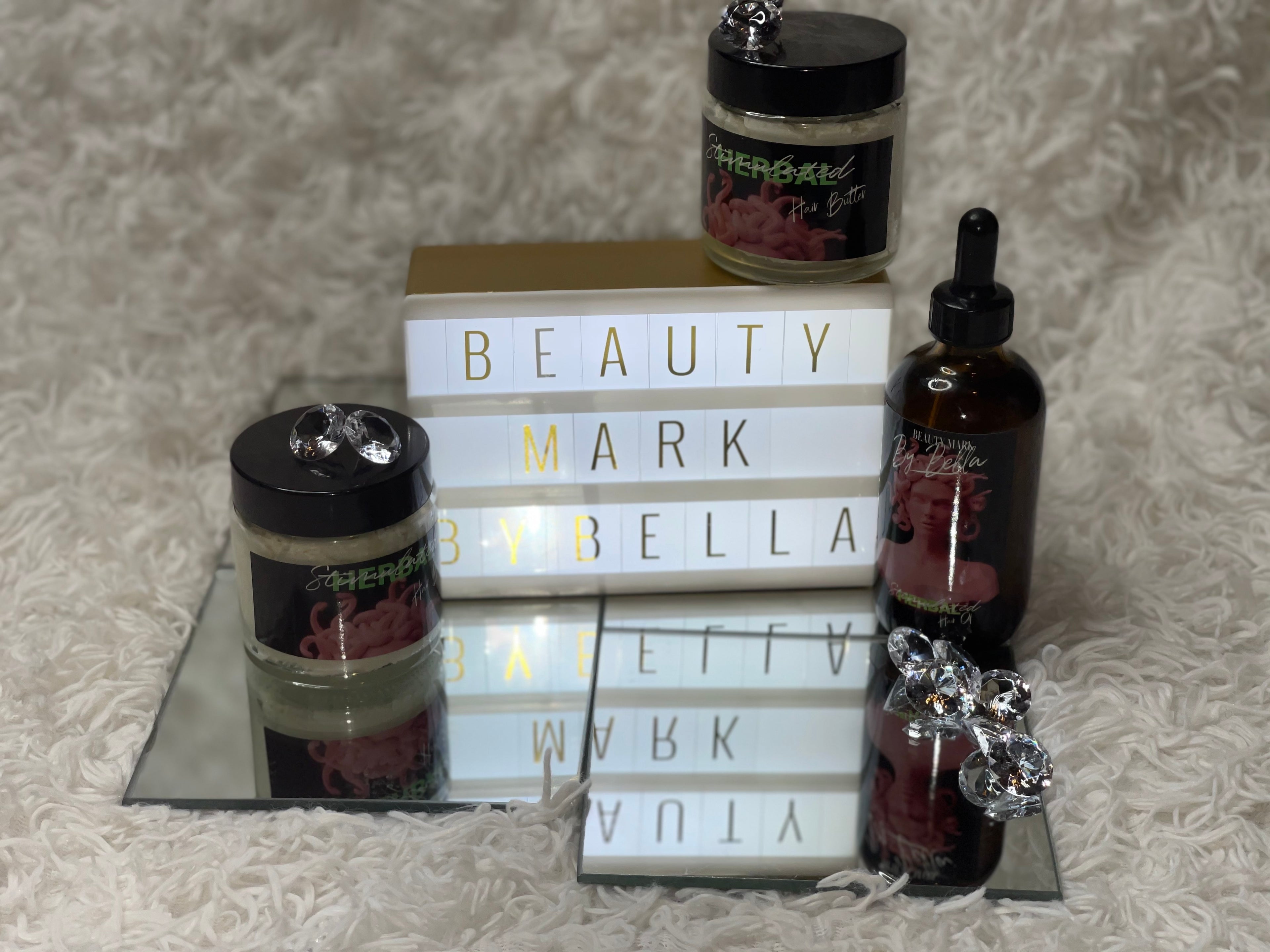 Herbal Hair Bundle ( 4oz Oil and Hair Butter)